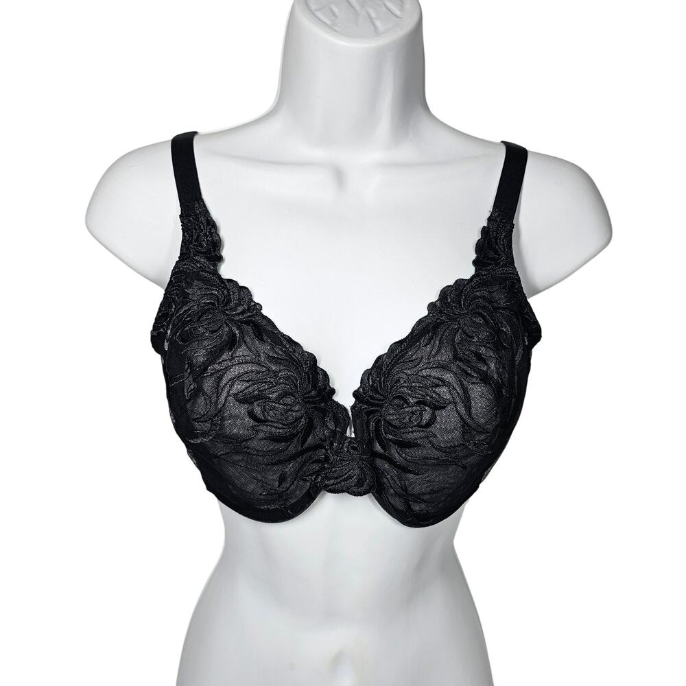 Wacoal 85579 Beguiling Full Figure Underwire in Black Size 34DD